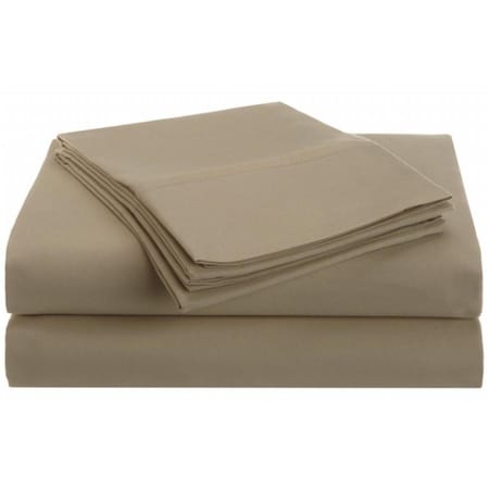 Vanessa Collection Microfiber King Sheet Set Solid Tan MF1500KGSH SLTN